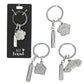 Depesche Glamour 1 Schlüsselanhänger silber 3 cm,  1 Stück, 3-fach sortiert