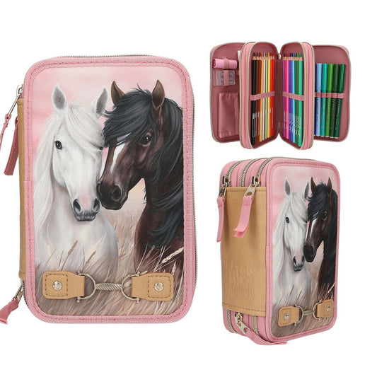 Depesche Miss Melody 3 Fach Federtasche DUSTY ROSE