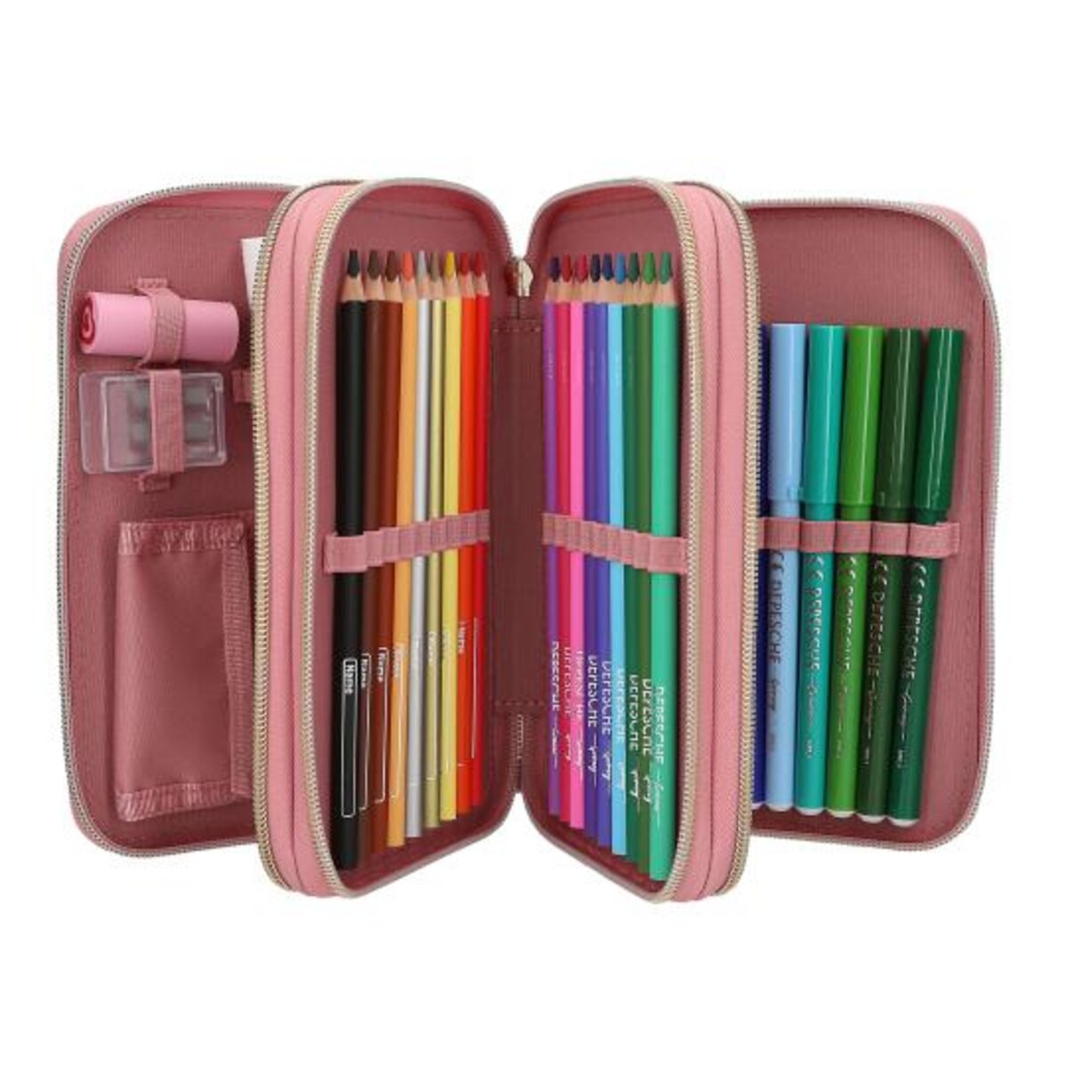 Depesche Miss Melody 3 Fach Federtasche DUSTY ROSE