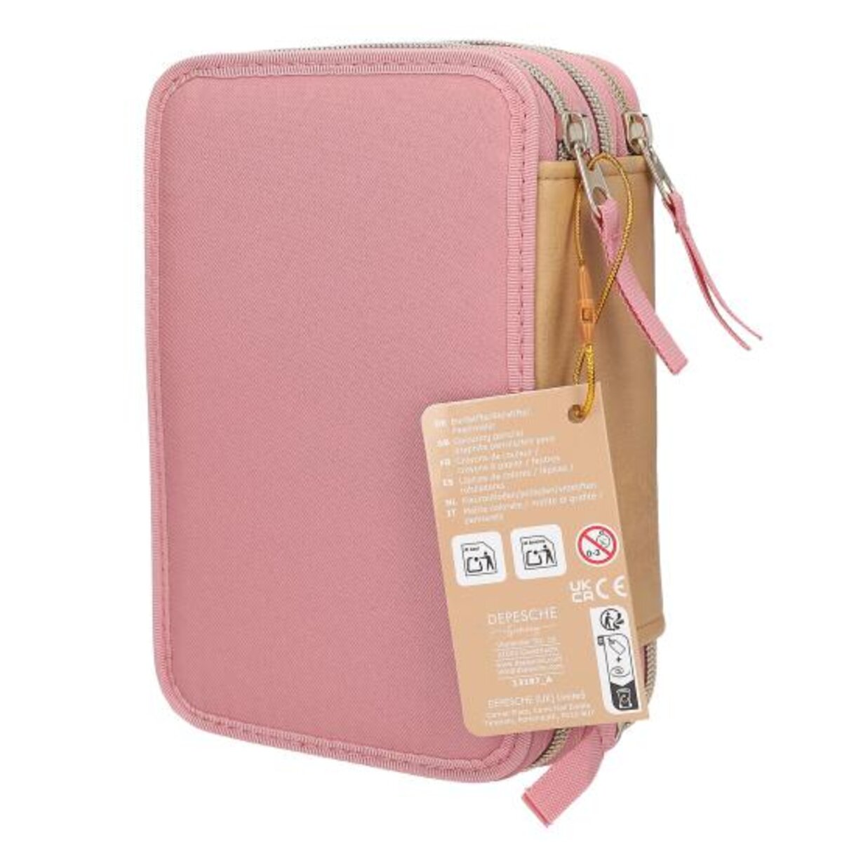 Depesche Miss Melody 3 Fach Federtasche DUSTY ROSE