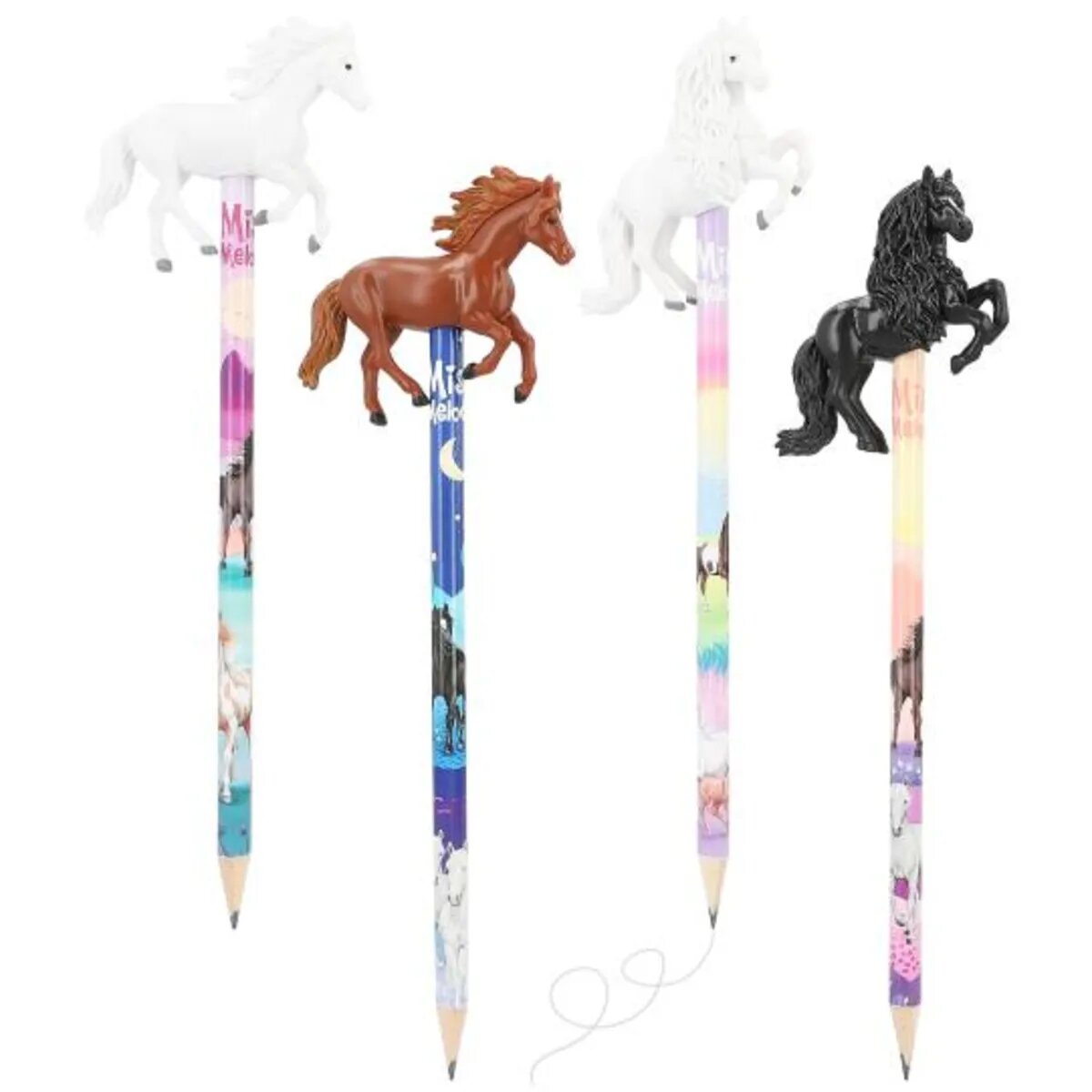 Depesche Miss Melody Bleistift mit Pferde-Topper, sortiert