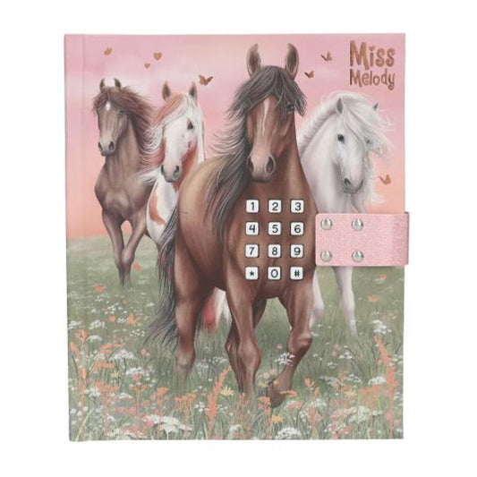 Depesche Miss Melody Tagebuch mit Code und Sound Pferde Motiv 1