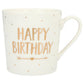 Depesche Porzellan-Becher mit Sprüchen und Buchstaben, 1 Stück, sortiert