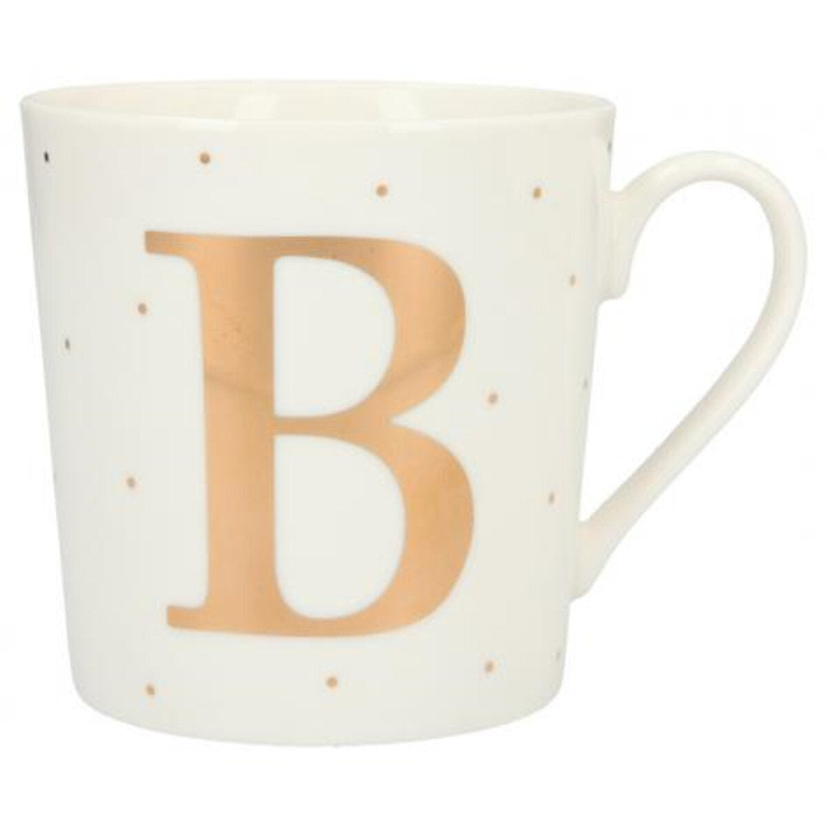 Depesche Porzellan-Becher mit Sprüchen und Buchstaben, 1 Stück, sortiert