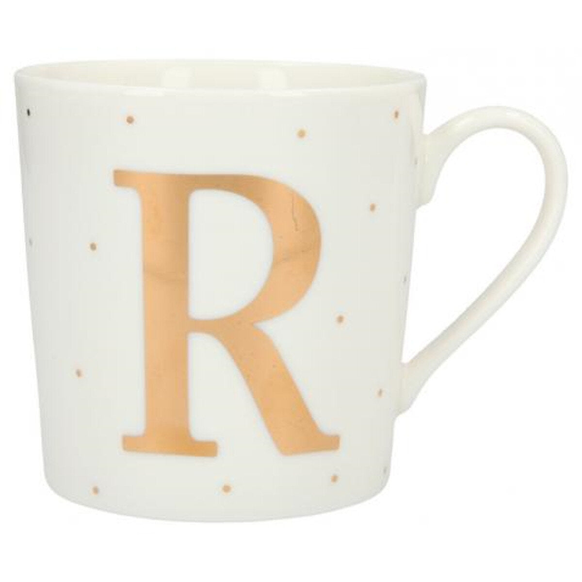 Depesche Porzellan-Becher mit Sprüchen und Buchstaben, 1 Stück, sortiert