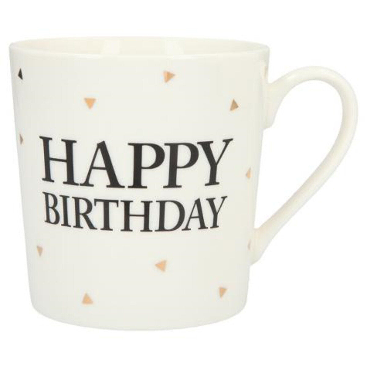 Depesche Porzellan-Becher mit Sprüchen und Buchstaben, 1 Stück, sortiert