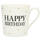 Depesche Porzellan-Becher mit Sprüchen und Buchstaben, 1 Stück, sortiert