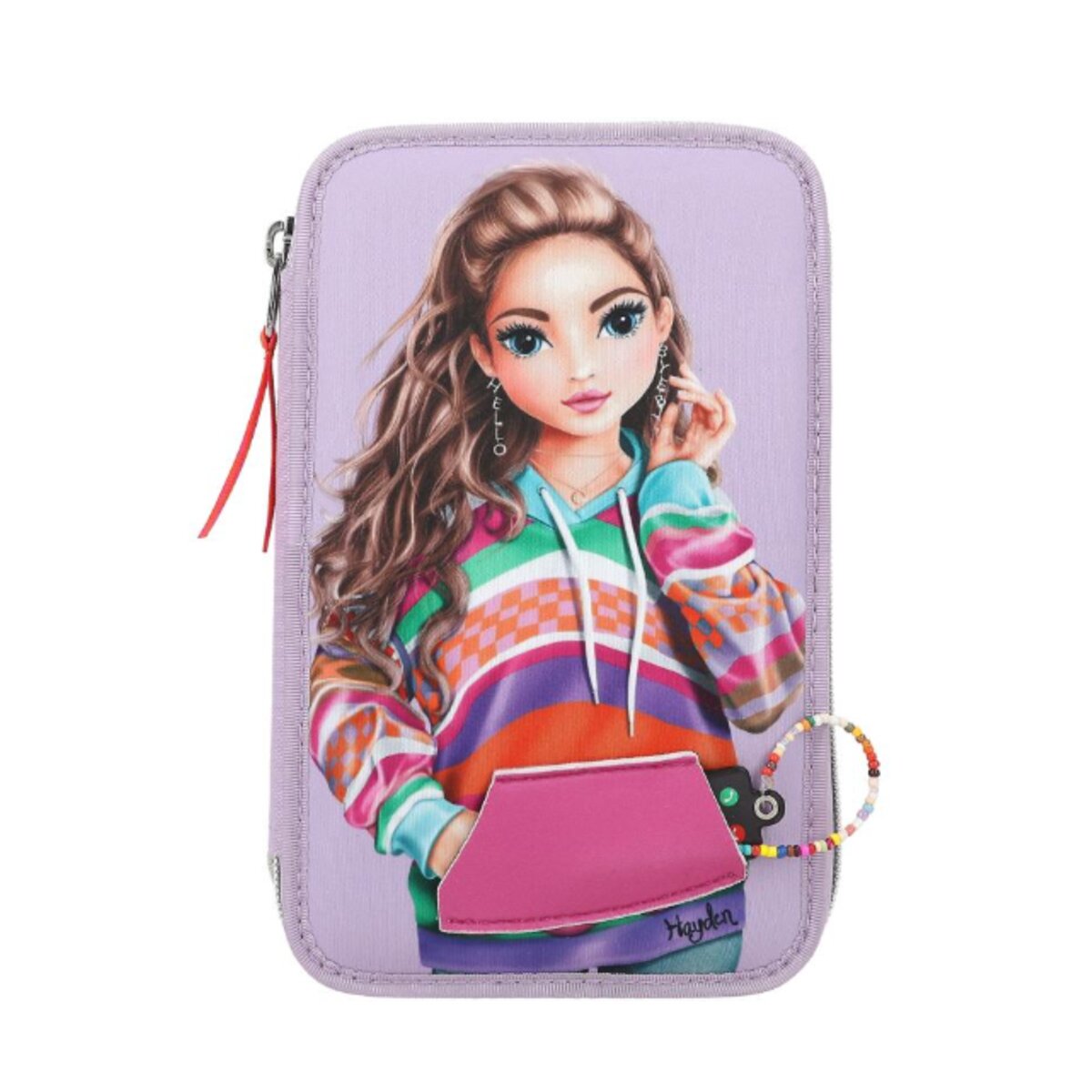 Depesche TOPModel 3 Fach Federtasche mit appliziertem Smartphone JOY