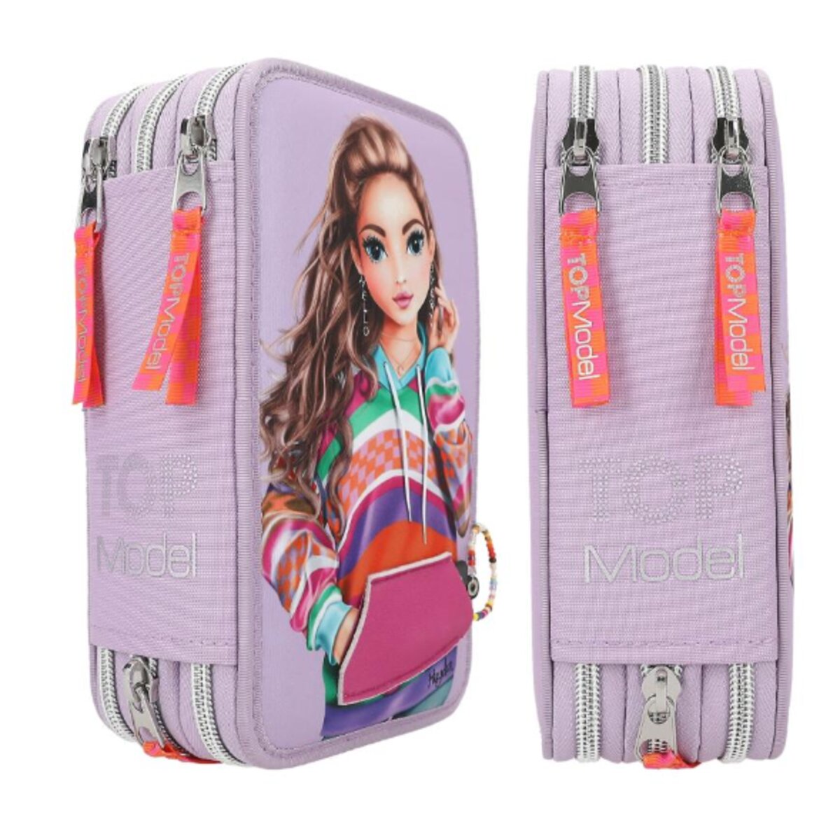 Depesche TOPModel 3 Fach Federtasche mit appliziertem Smartphone JOY