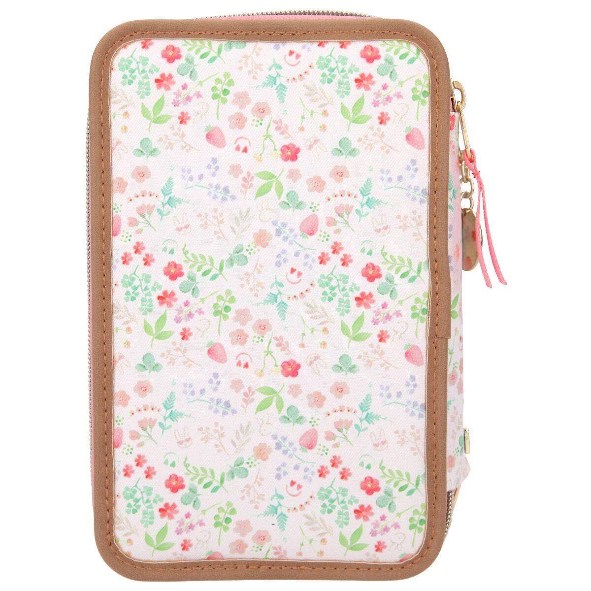 Depesche TOPModel 3-Fach Federtasche FLOWER BERRY