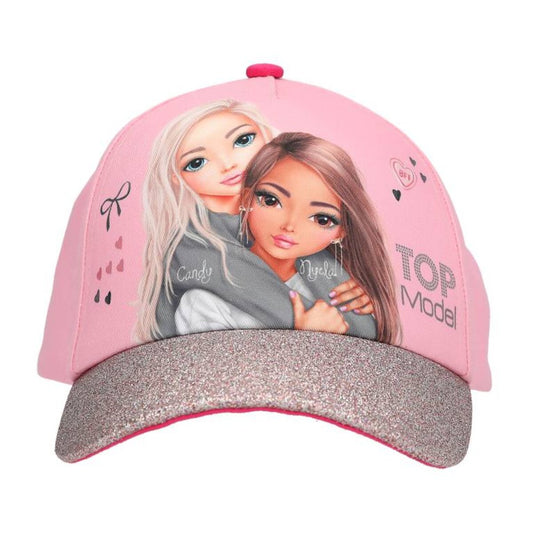 Depesche TOPModel Bedruckte Cap rosa mit Glitzer MY BFF größenverstellbar