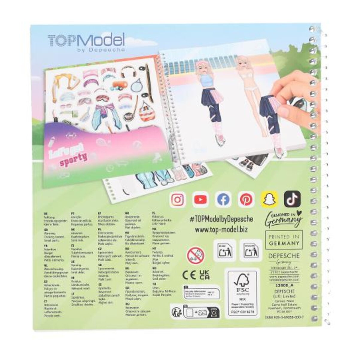Depesche TOPModel Dress Me Up Stickerbuch Sports