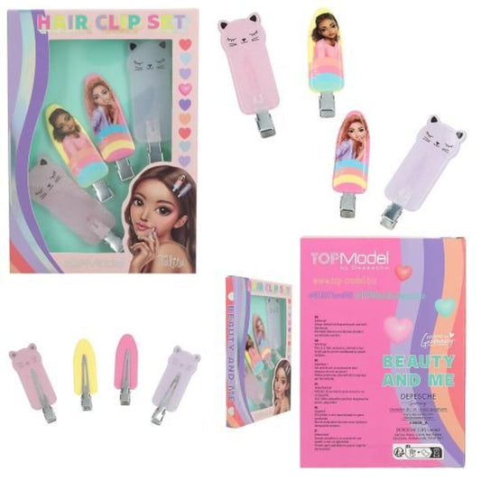 Depesche TOPModel Fixierspange BEAUTY and ME, 1 Stück, 2-fach sortiert