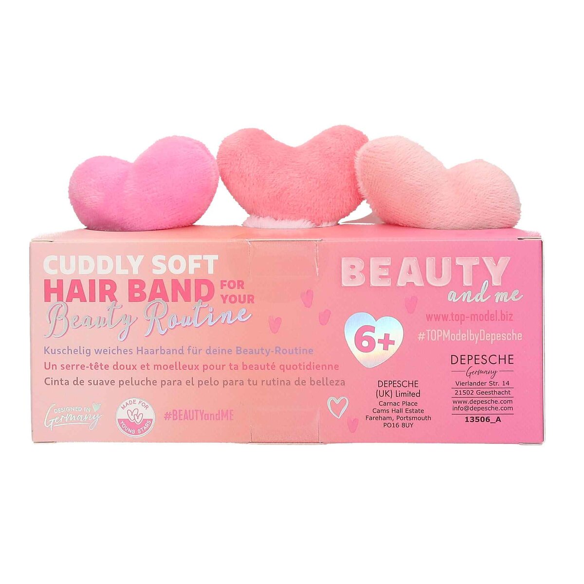 Depesche TOPModel Haarband Plüsch Beauty and Me