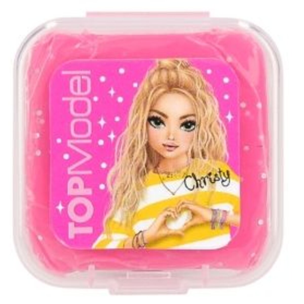 Depesche TOPModel Knetradiergummi Neon und Glitter, 1 Stück, 6-fach sortiert
