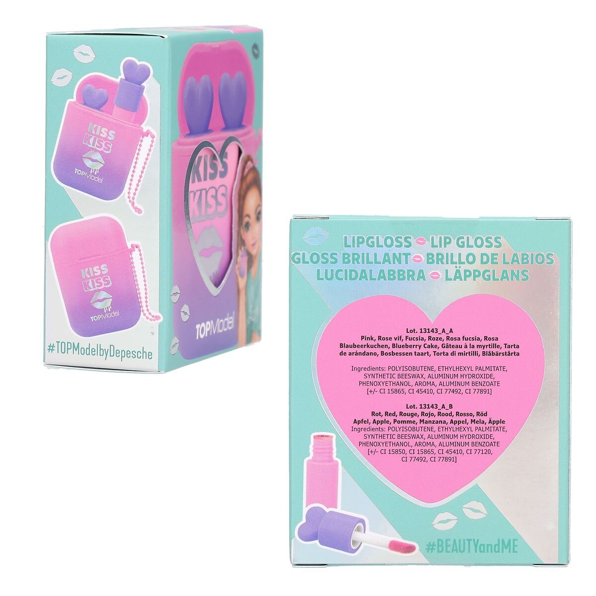 Depesche TOPModel Lipgloss Set Kopfhörer Case BEAUTY and ME