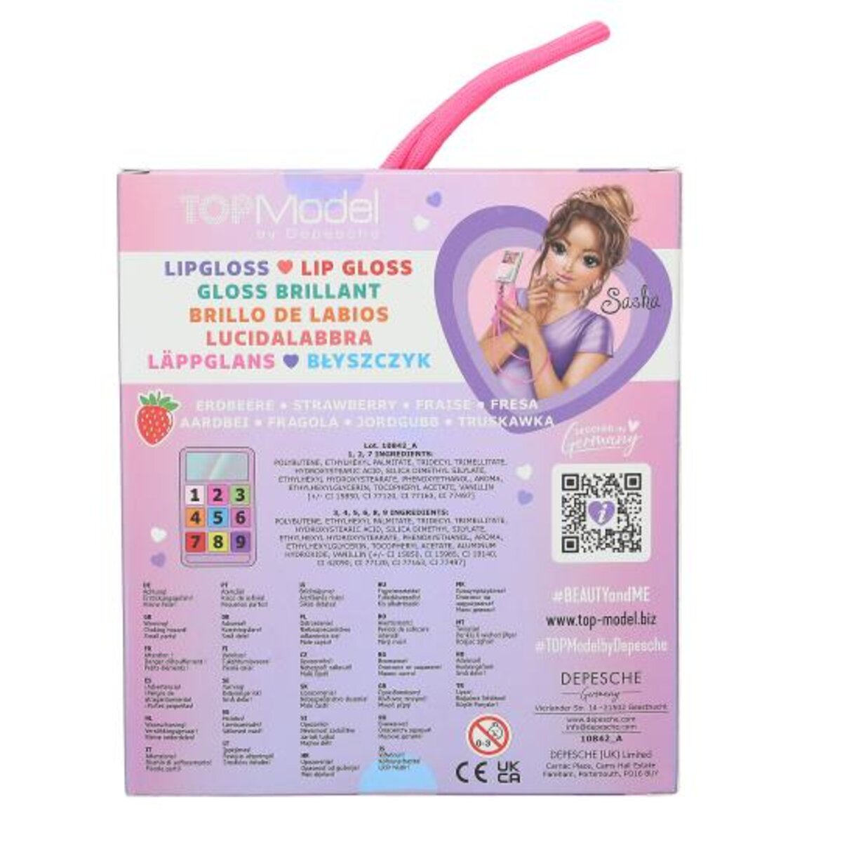 Depesche TOPModel Lipgloss Smartphone zum Umhängen BEAUTY and ME