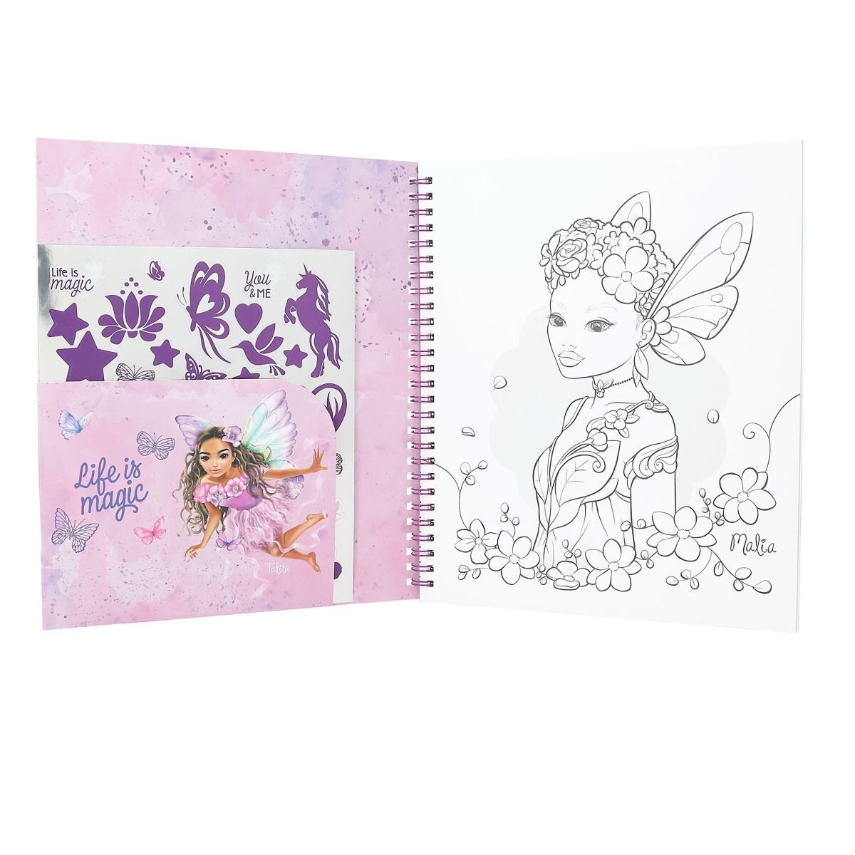 Depesche TOPModel Malbuch mit Pailletten FAIRY LOVE
