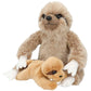 Depesche TOPModel Plüsch Faultier Mama mit Baby, 21 cm