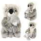 Depesche TOPModel Plüsch Koala Mama mit Baby WILD, 21 cm