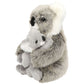 Depesche TOPModel Plüsch Koala Mama mit Baby WILD, 21 cm