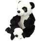 Depesche TOPModel Plüsch Panda Mama mit Baby, 21 cm