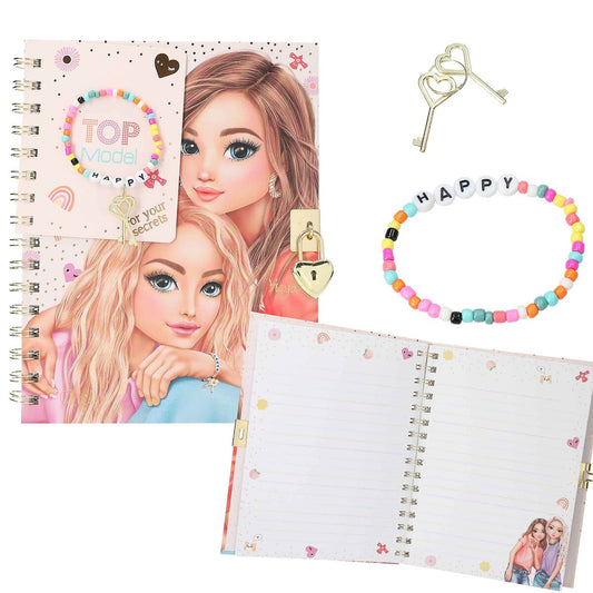 Depesche TOPModel Tagebuch mit Schloss und Armband