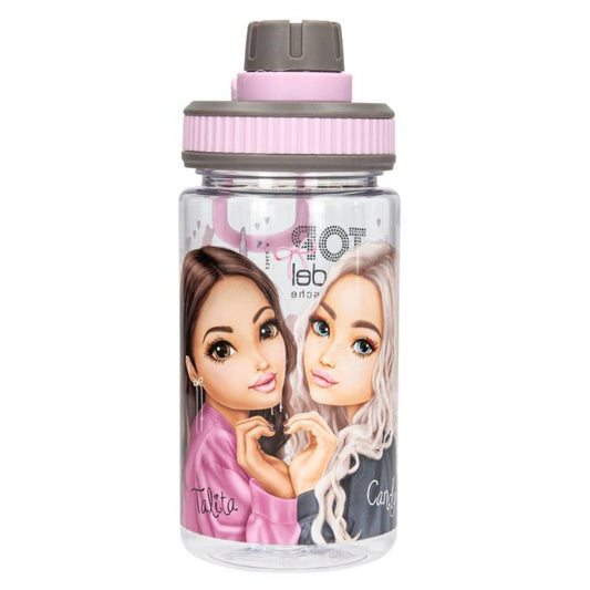 Depesche TOPModel Trinkflasche 0,5 Liter Schraubverschluss rosa grau MY BFF