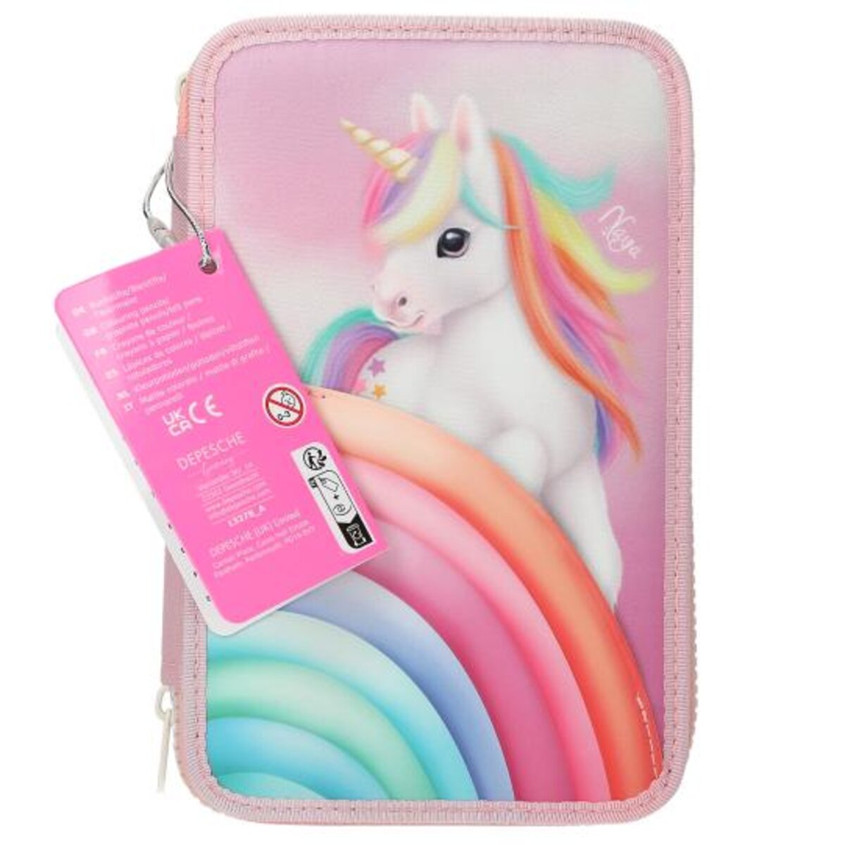 Depesche Ylvi & the Minimoomis 3 Fach Federtasche Farbwolke