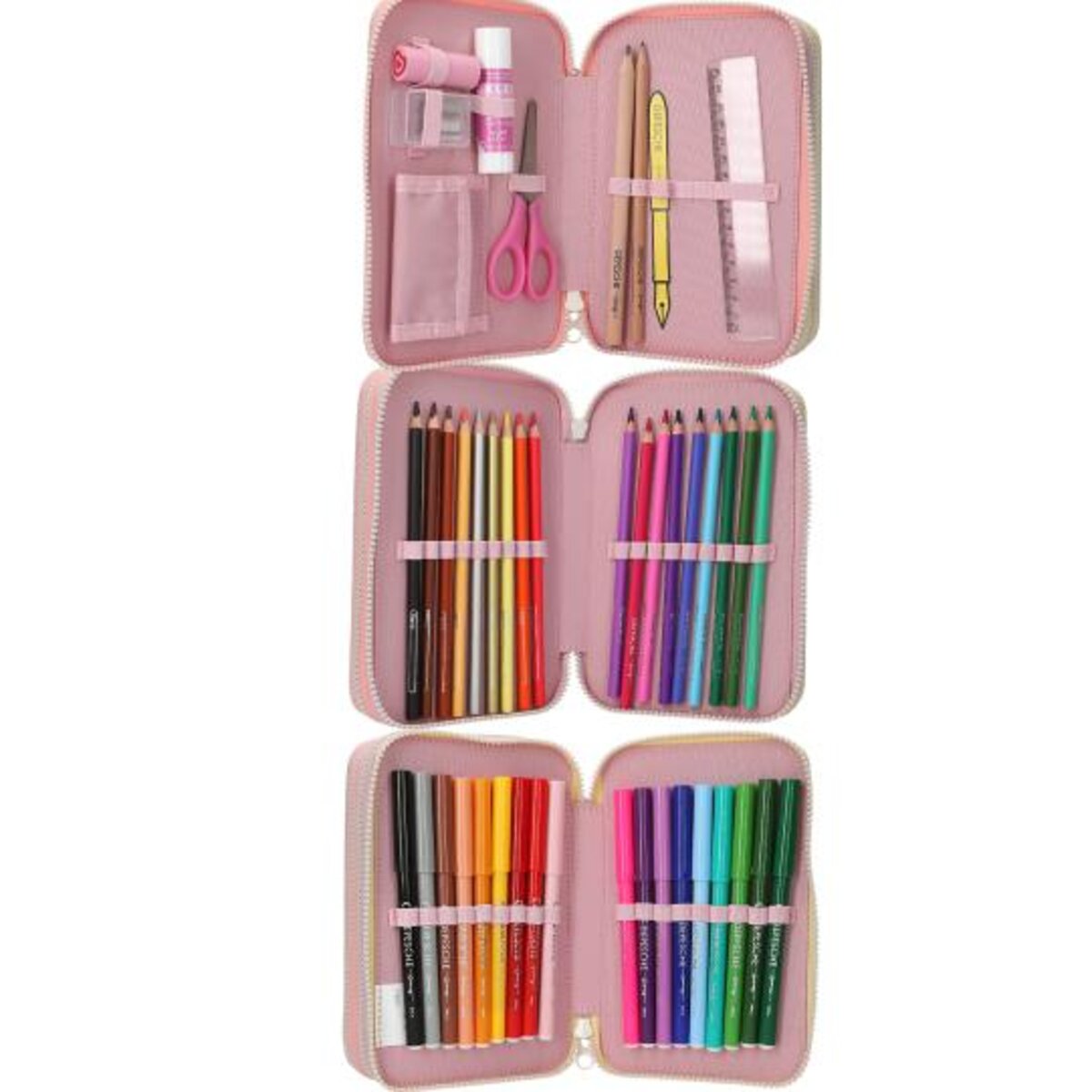 Depesche Ylvi & the Minimoomis 3 Fach Federtasche Farbwolke