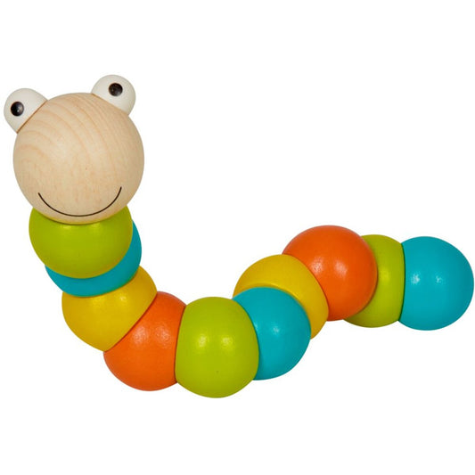 Die Spiegelburg Lustiger Gelenkwurm aus Holz 16 cm Bunte Geschenke