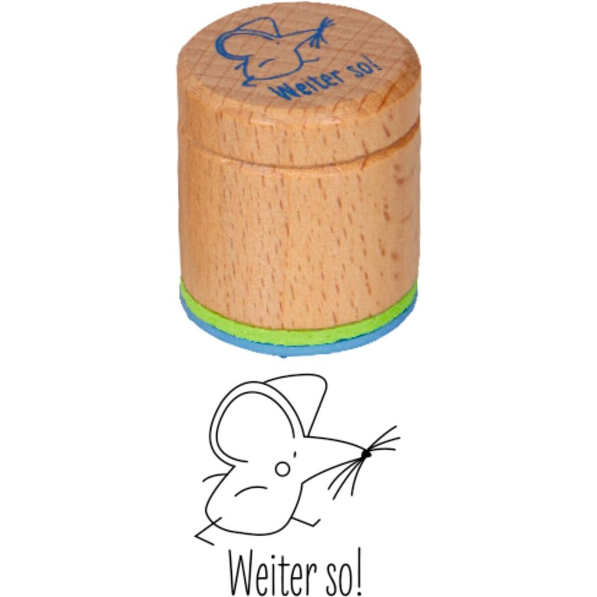 Die Spiegelburg Motivationsstempel - Bunte Geschenke, 1 Stück, 6-fach sortiert