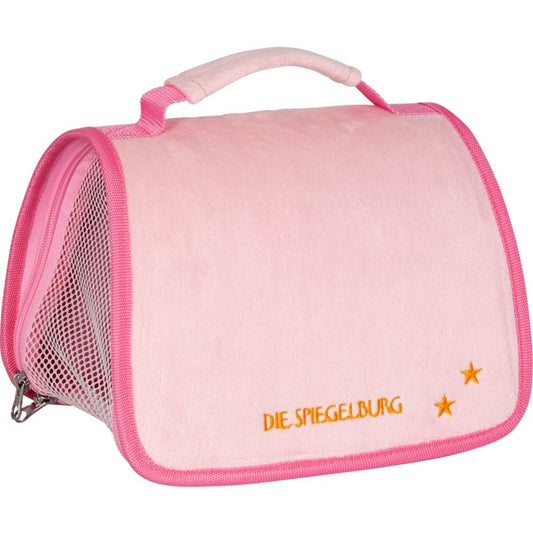 Die Spiegelburg Reisetasche für Plüschtiere, rosa - Lustige Tierparade