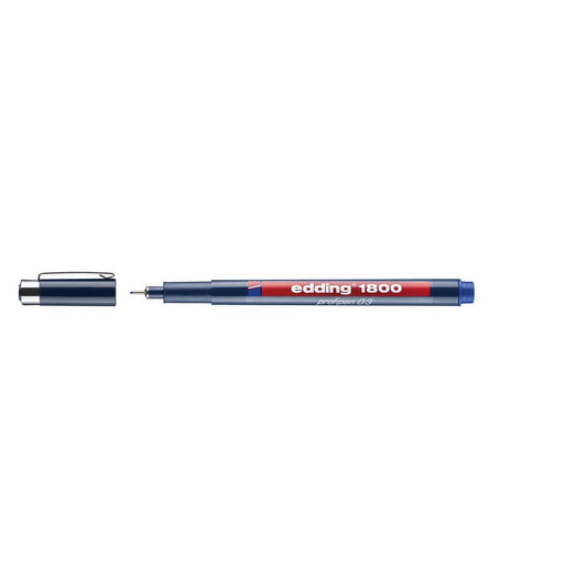 edding 1800 Faserzeichner Profipen, blau, 0.35mm