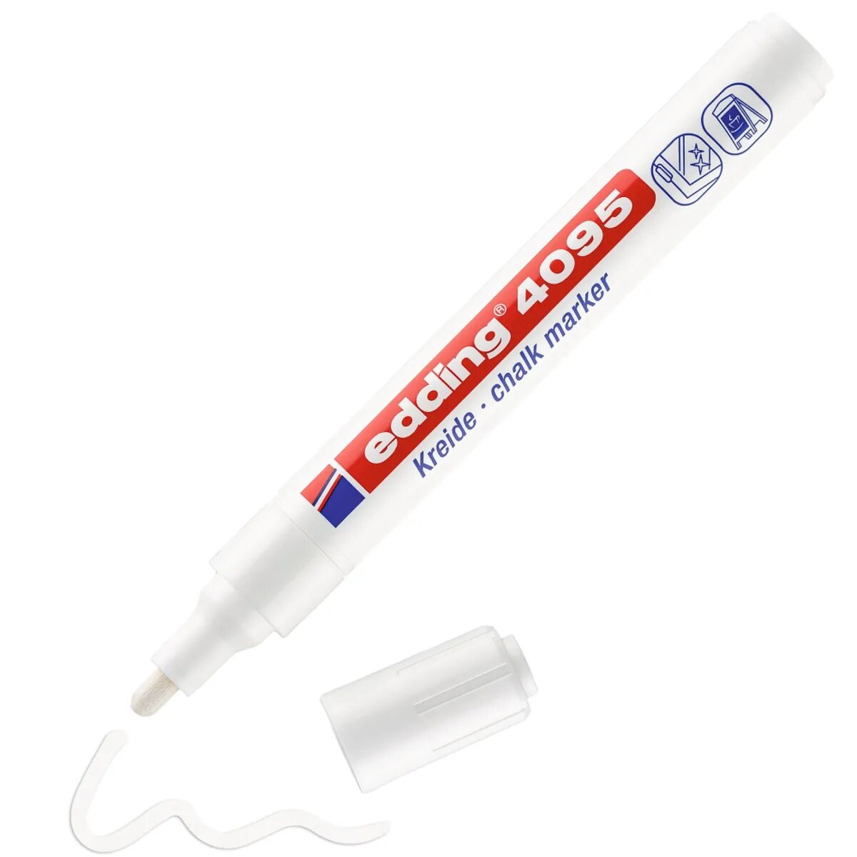 edding 4095 Kreidemarker, 2-3mm, weiß