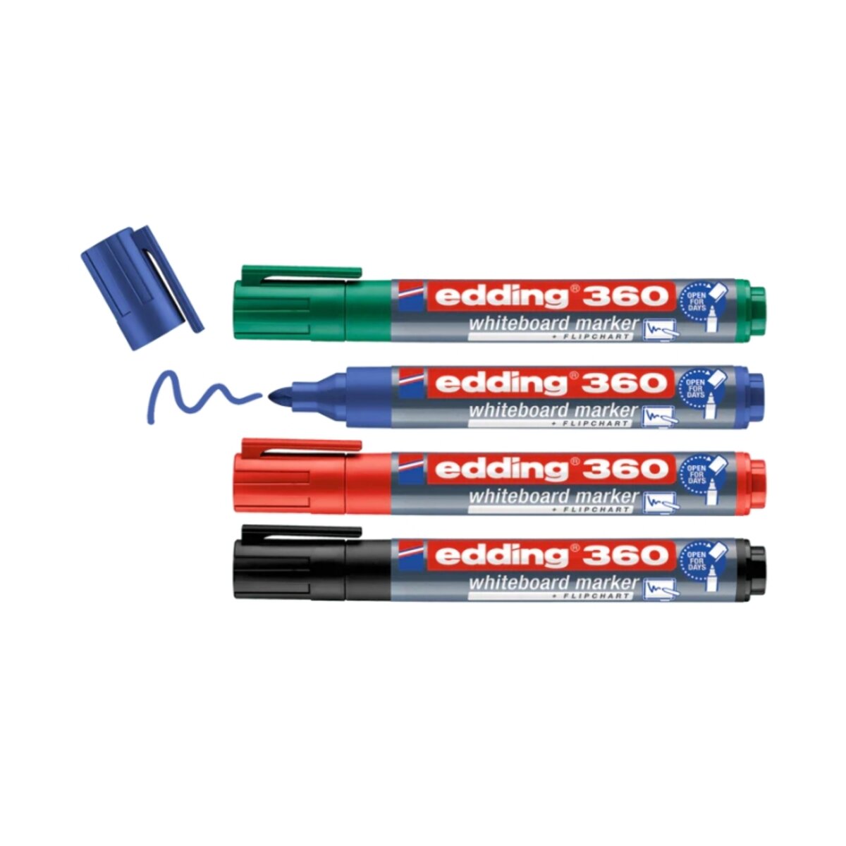 edding Whiteboardmarker 360 4 Stück Strichbreite 1,5 bis 3 mm