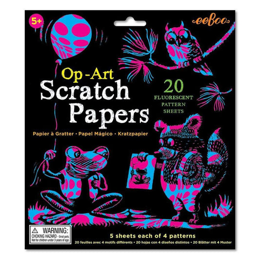 eeBoo Kratzpapier Fluorescent