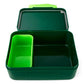 ergobag Brotdose Blitze grün 0,5 x 17 x 12 cm besonders leicht und robust