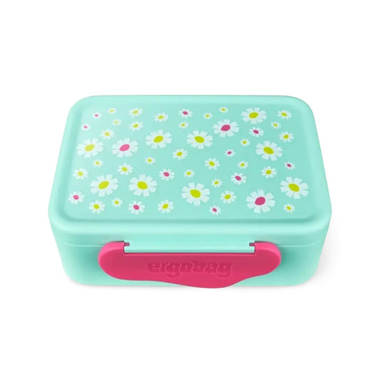 ergobag Brotdose Blümchen bunt 0,5 x 17 x 12 cm besonders leicht und robust