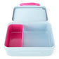 ergobag Brotdose Bubbles blau rosa 0,5 x 17 x 12 cm besonders leicht und robust