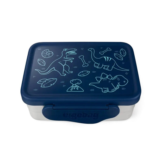 ergobag Edelstahl Brotdose blau 0,5 x 17 x 12 cm rostfrei