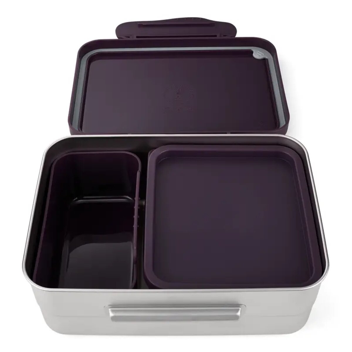 ergobag Edelstahl Brotdose lila 0,5 x 17 x 12 cm rostfrei