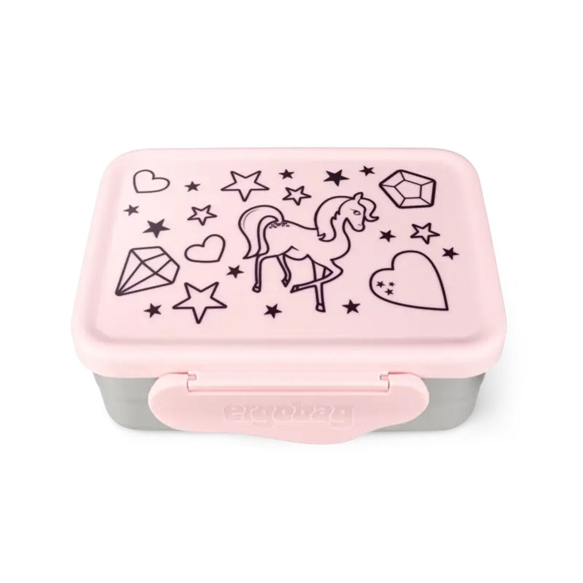 ergobag Edelstahl Brotdose rosa 0,5 x 17 x 12 cm rostfrei