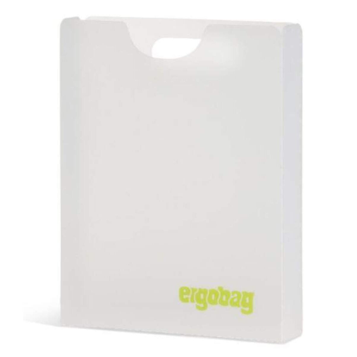 ergobag Heftebox inklusive Griff Transparent, DIN A4