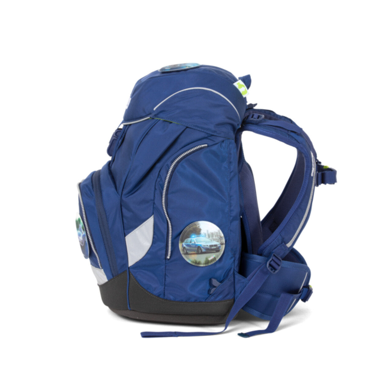 ergobag PACK Schulrucksack-Set - BlaulichtBär, 6-teilig