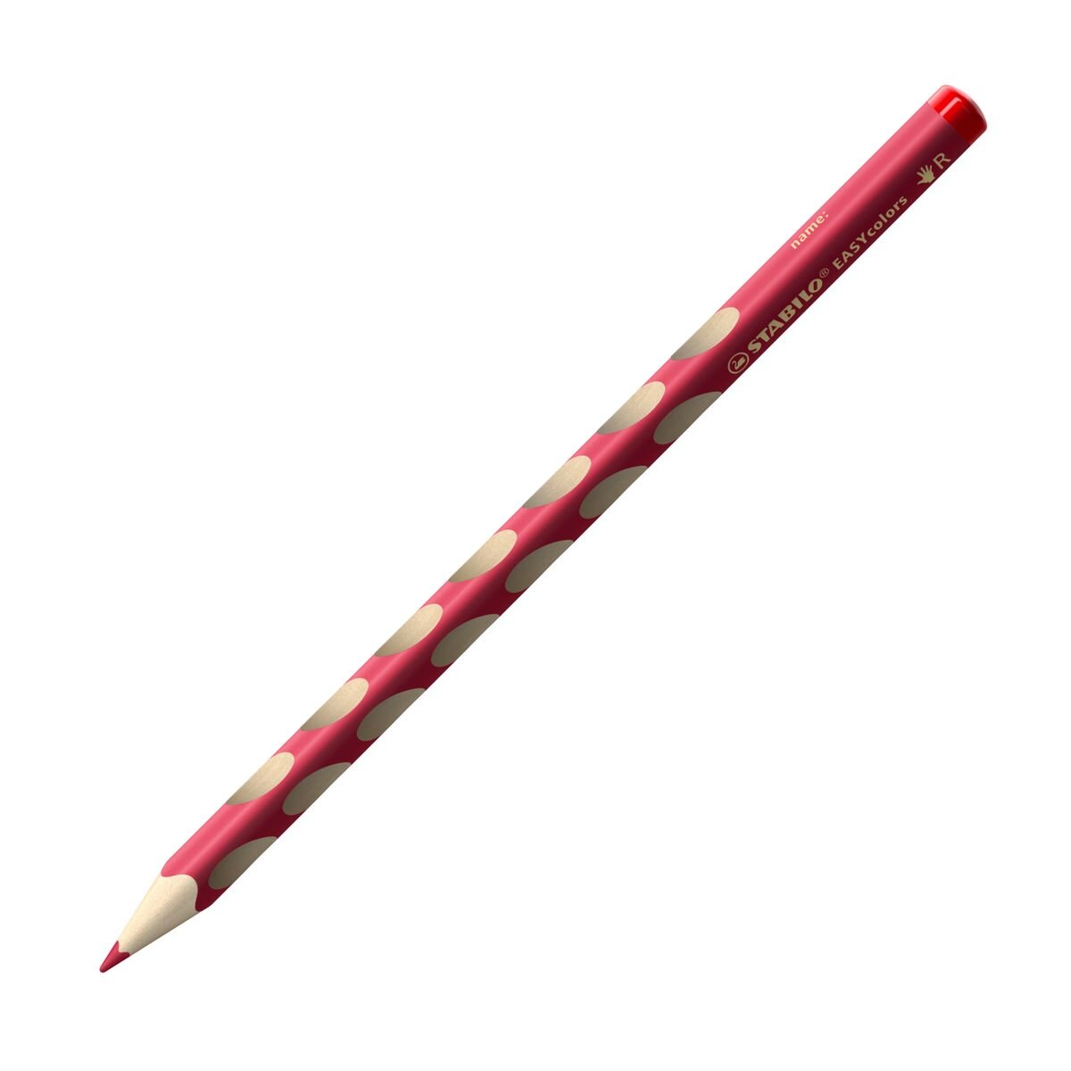 Ergonomischer Buntstift für Rechtshänder - STABILO EASYcolors - Einzelstift - karminrot dunkel