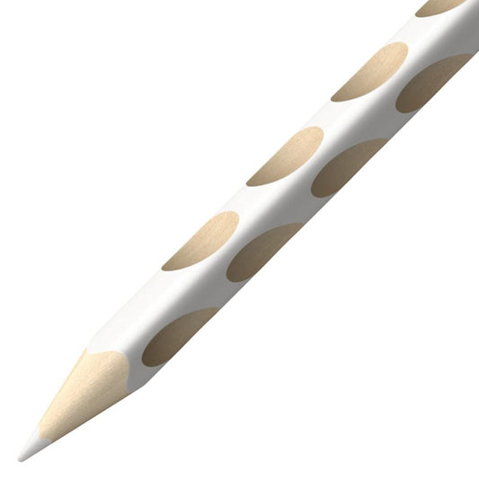 Ergonomischer Buntstift für Rechtshänder - STABILO EASYcolors - Einzelstift - weiß