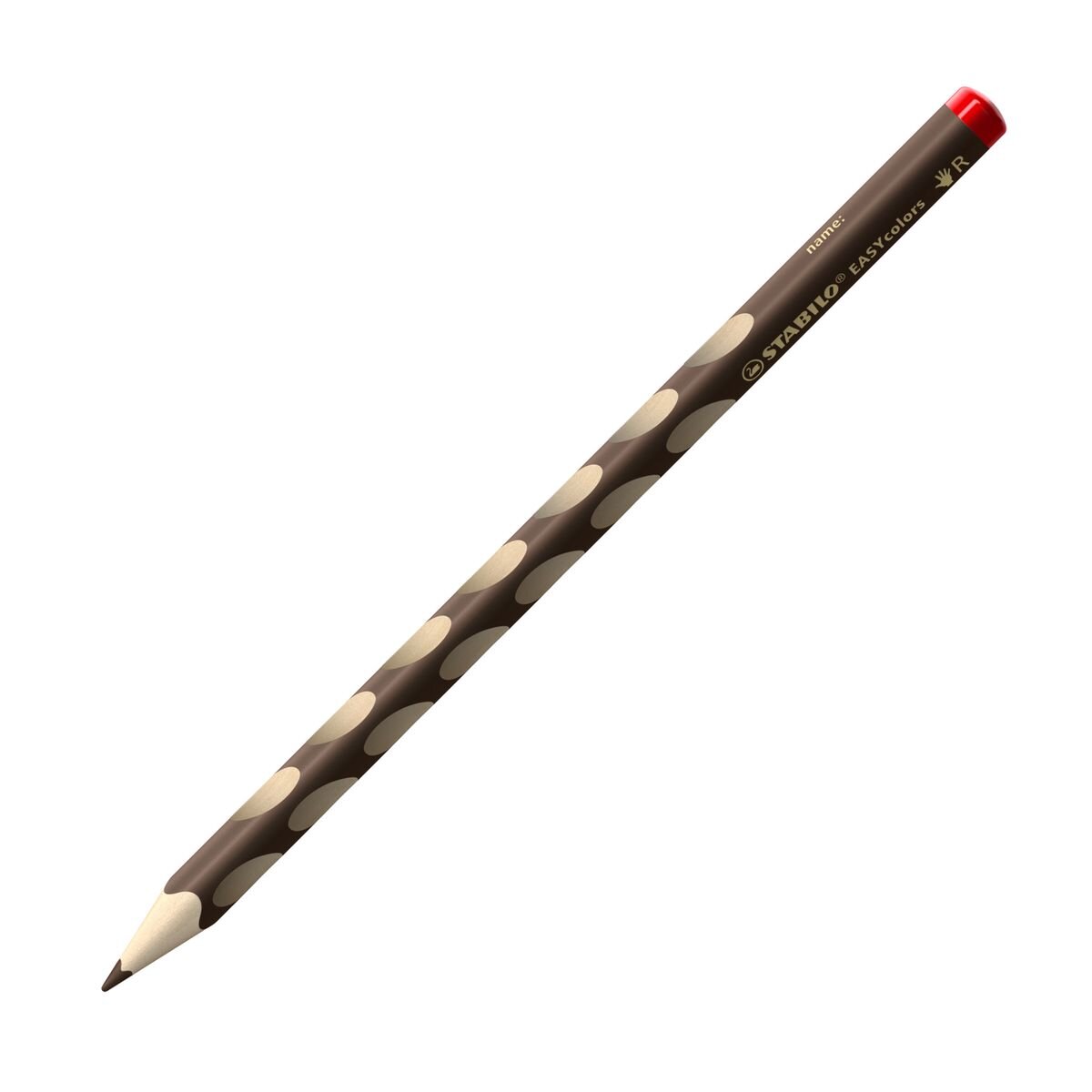 Ergonomischer Buntstift für Rechtshänder - STABILO EASYcolors - Einzelstift - dunkel braun