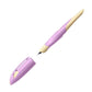 Ergonomischer Schulfüller für Rechtshänder mit Standard-Feder M - STABILO EASYbirdy Pastel Edition in soft pink/apricot - Einzelstift - inklusive Patrone - Schreibfarbe blau (löschbar)