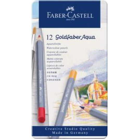 Faber-Castell Aquarellstifte Goldfaber, 12 Stück